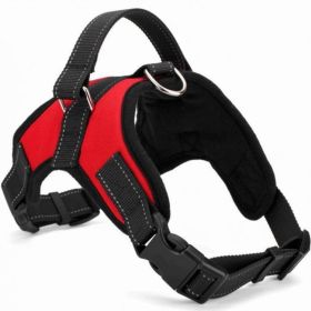 Dog Chest Strap Traction Rope Explosion proof Flushing Dog Chest Strap (colour: Black, Specifications (length * width): S)