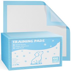 Disposable Dog Training Pads,22"x22" Ultra Absorbent Leak-Proof Quick-Drying Pet Pee Pads for Small to Large Dogs and Puppies Indoor Use, 150 Count (Color: As pic)